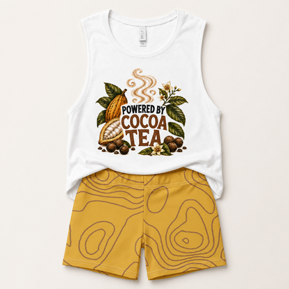 Powered by Cocoa Tea™ | Women’s Tank & Shorts Activewear Set