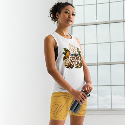 Powered by Cocoa Tea™ | Women’s Tank & Shorts Activewear Set