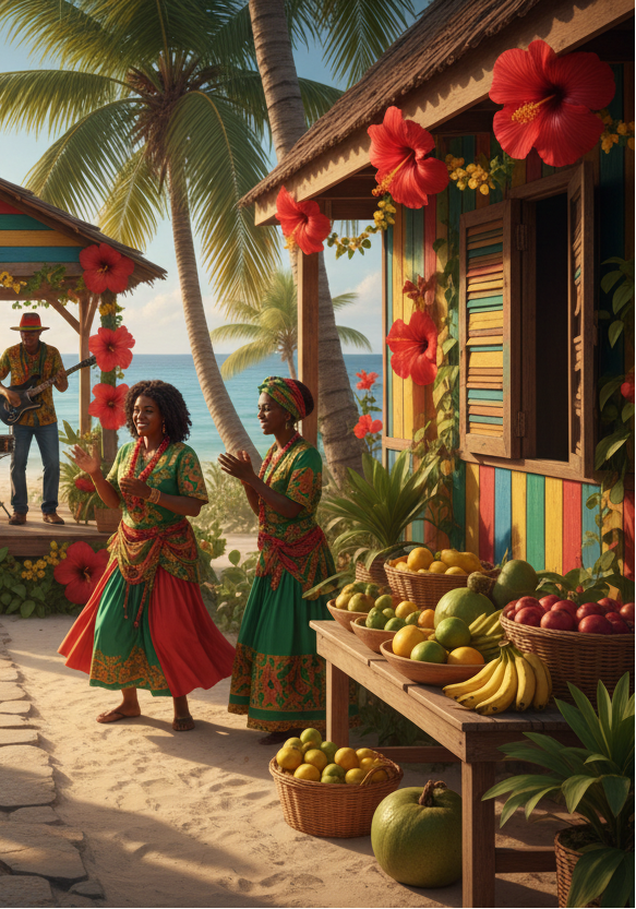 an image that represents jamaican culture