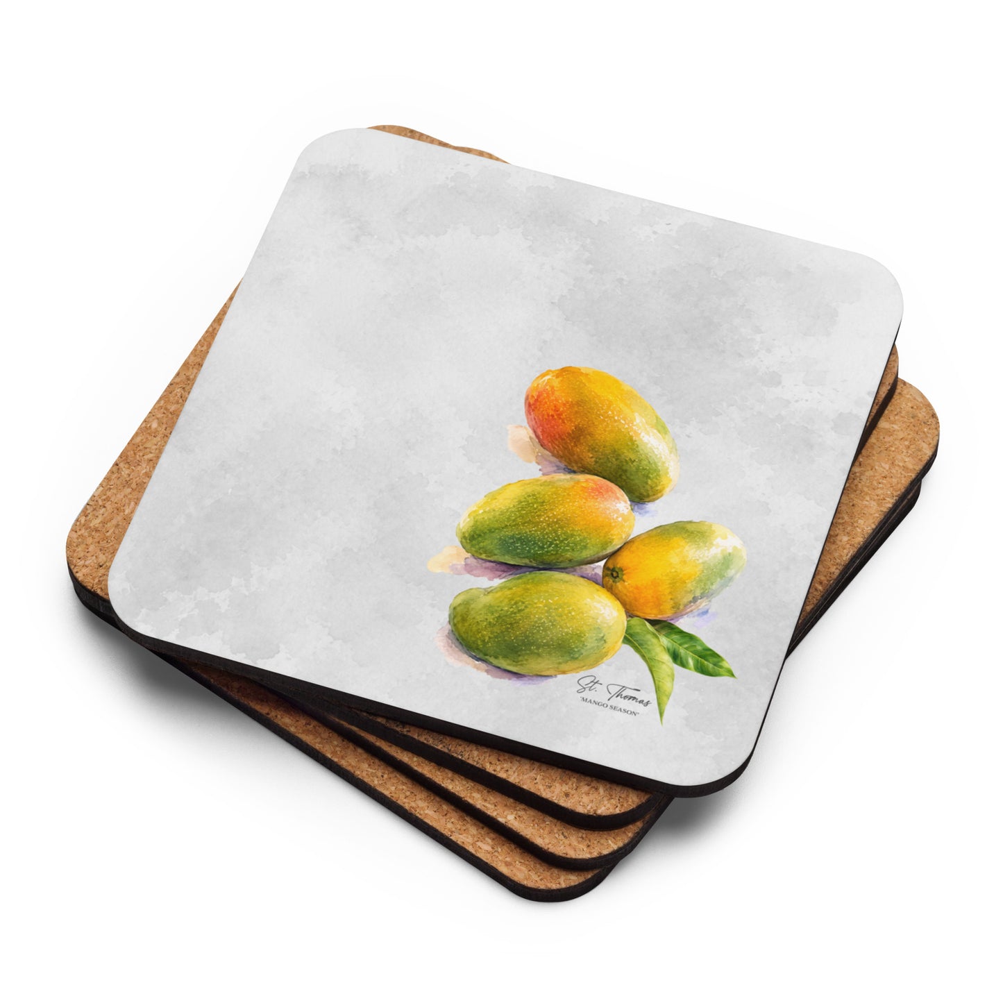 St Thomas "Mango Season" Collection Coaster Set