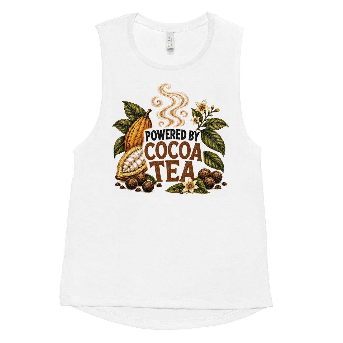 Powered by Cocoa Tea™ | Women’s Tank & Shorts Activewear Set
